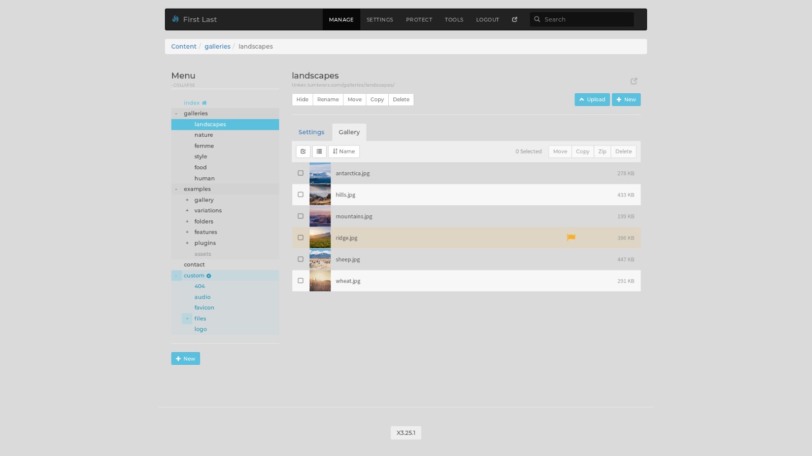 X3 admin color change